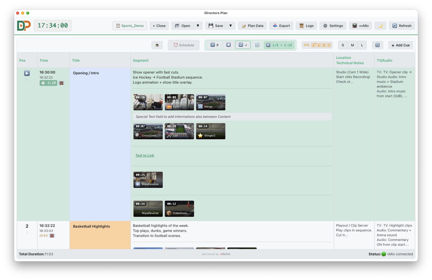 Play Mode with automated playback